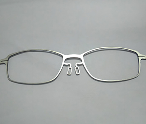 Laser cutting sample glasses frames